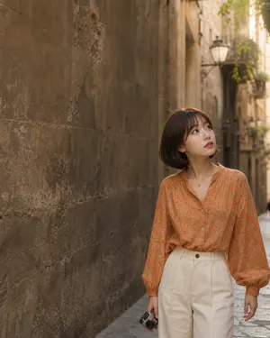 虛擬人物在西班牙巴塞隆納