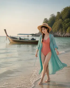 虛擬人物在泰國普吉